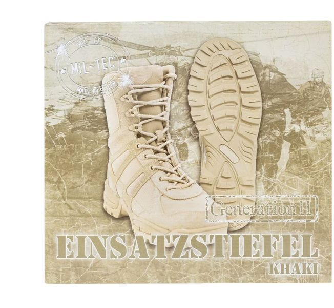 Черевики Mil-Tec Combat Boots Gen. II Khaki 12829004 T00251 фото