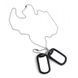 Жетон армейский из нержавеющей стали с цепочкой Mil-Tec US Dog Tag 16311018 P123359te44e фото 5