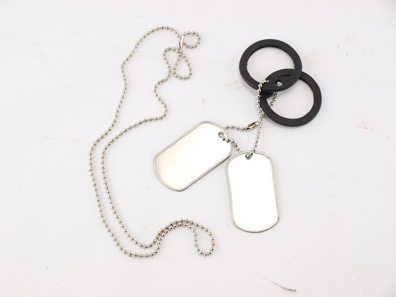 Жетон армейский из нержавеющей стали с цепочкой Mil-Tec US Dog Tag 16311018 P123359te44e фото